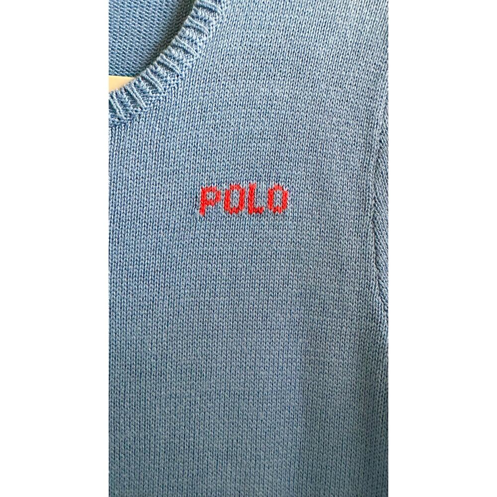 Polo Ralph Lauren Girls XL 16 Long Sleeve Blue Floral Sweater Dress - Picture 2 of 7